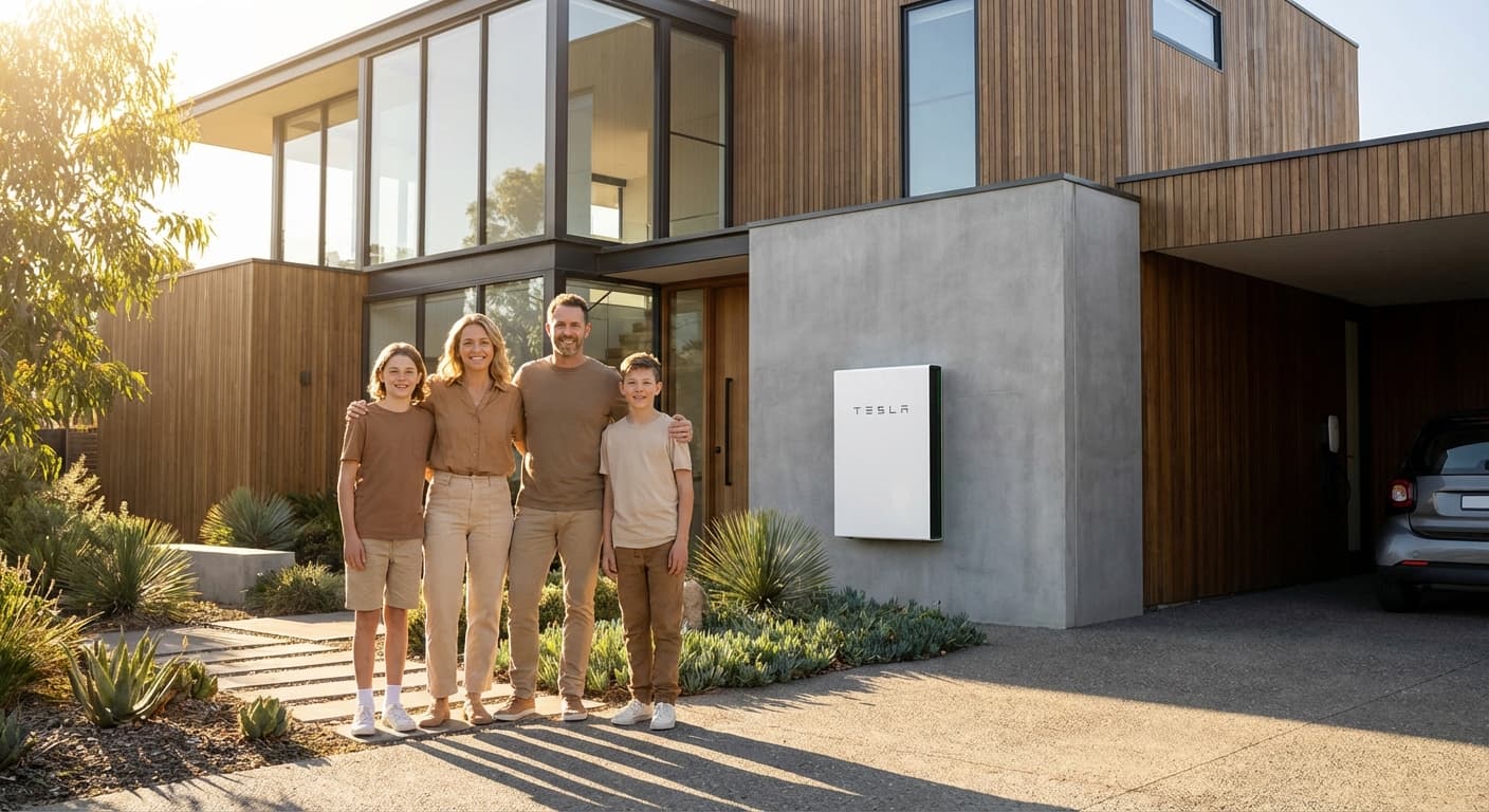 Family enjoying their home